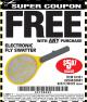 Harbor Freight FREE Coupon ELECTRIC FLY SWATTER Lot No. 61351/40122/62540/62577 Expired: 11/7/17 - FWP