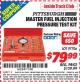 Harbor Freight ITC Coupon MASTER FUEL INJECTION PRESSURE TEST KIT Lot No. 97706 Expired: 2/28/15 - $79.99