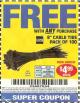 Harbor Freight FREE Coupon 8" CABLE TIES PACK OF 100 Lot No. 1142/60265/69402/34635/60263/69403 Expired: 2/8/15 - FWP