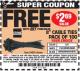 Harbor Freight FREE Coupon 8" CABLE TIES PACK OF 100 Lot No. 1142/60265/69402/34635/60263/69403 Expired: 7/31/16 - FWP