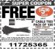 Harbor Freight FREE Coupon STOREHOUSE 8 IN. CABLE TIES, 100-PACK Lot No. 1142/69402/60265/34635/69403/60263 Expired: 2/9/17 - FWP