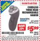 Harbor Freight ITC Coupon CORDLESS THREE HEAD RECHARGEABLE SHAVER Lot No. 60420/40195 Expired: 2/28/15 - $5.99