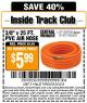 Harbor Freight ITC Coupon 3/8" x 25 FT. PVC AIR HOSE Lot No. 69709/61977/62221 Expired: 5/12/15 - $5.99