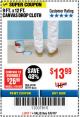 Harbor Freight Coupon 9 FT. x 12 FT. CANVAS DROP CLOTH Lot No. 38109 Expired: 5/6/18 - $13.99