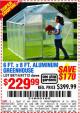 Harbor Freight Coupon 6 FT. x 8 FT. ALUMINUM GREENHOUSE Lot No. 47712/69714 Expired: 9/17/15 - $229.99