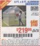 Harbor Freight Coupon 6 FT. x 8 FT. ALUMINUM GREENHOUSE Lot No. 47712/69714 Expired: 1/1/16 - $219.99
