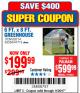 Harbor Freight Coupon 6 FT. x 8 FT. ALUMINUM GREENHOUSE Lot No. 47712/69714 Expired: 11/20/17 - $199.99