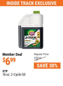Harbor Freight ITC Coupon STP 16 OZ. 2-CYCLE OIL Lot No. 0000 Expired: 7/1/21 - $6.99