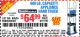 Harbor Freight Coupon 600 LB. CAPACITY APPLIANCE HAND TRUCK Lot No. 60520/65685/62467 Expired: 5/2/15 - $64.99