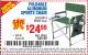 Harbor Freight Coupon FOLDABLE ALUMINUM SPORTS CHAIR Lot No. 62314, 56719 Expired: 11/12/15 - $24.99