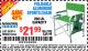 Harbor Freight Coupon FOLDABLE ALUMINUM SPORTS CHAIR Lot No. 62314, 56719 Expired: 11/7/15 - $21.99
