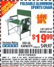 Harbor Freight Coupon FOLDABLE ALUMINUM SPORTS CHAIR Lot No. 62314, 56719 Expired: 1/16/16 - $19.99