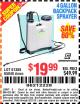 Harbor Freight Coupon 4 GALLON BACKPACK SPRAYER Lot No. 93302/61368/63036/63092 Expired: 8/22/15 - $19.99