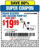 Harbor Freight Coupon BRAKE BLEEDER AND VACUUM PUMP KIT Lot No. 63391 Expired: 5/31/15 - $19.99