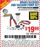 Harbor Freight Coupon BRAKE BLEEDER AND VACUUM PUMP KIT Lot No. 63391 Expired: 8/17/15 - $19.99