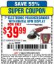 Harbor Freight Coupon 7" ELECTRONIC POLISHER/SANDER WITH DIGITAL RPM DISPLAY Lot No. 66615/69696/62297 Expired: 5/18/15 - $39.99