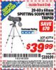 Harbor Freight ITC Coupon 20-60 x 60mm SPOTTING SCOPE WITH TRIPOD Lot No. 62774/94555 Expired: 4/30/16 - $39.99