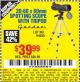 Harbor Freight Coupon 20-60 x 60mm SPOTTING SCOPE WITH TRIPOD Lot No. 62774/94555 Expired: 8/17/15 - $39.99