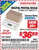 Harbor Freight ITC Coupon 70 LB/32 KG DIGITAL POSTAL SCALE Lot No. 95069 Expired: 5/31/15 - $36.99