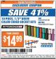 Harbor Freight ITC Coupon 10 PIECE 1/2" DRIVE COLOR CODED DEEP WALL SOCKET SET Lot No. 67879/61294/67872/61288 Expired: 4/4/17 - $14.99