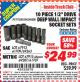 Harbor Freight ITC Coupon 10 PIECE 1/2" DRIVE DEEP WALL IMPACT SOCKET SETS Lot No. 67912/61709/69263/67915/69287/61707 Expired: 7/31/15 - $24.99