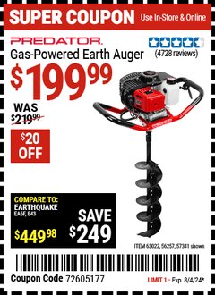 Harbor Freight FREE Coupon QUINN 3/8 IN. DRIVE 20-100 FT. LB. CLICK TORQUE WRENCH Lot No. 58994 Expired: 7/31/24 - FWP