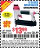 Harbor Freight Coupon 18 GAUGE BRAD NAILER Lot No. 68021/62255/63157 Expired: 8/8/15 - $13.99
