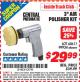 Harbor Freight ITC Coupon 3" AIR POLISHER KIT Lot No. 60611/99934 Expired: 5/31/15 - $29.99