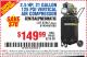 Harbor Freight Coupon 2.5 HP, 21 GALLON 125 PSI VERTICAL AIR COMPRESSOR Lot No. 67847/61454/61693/69091/62803/63635 Expired: 8/30/15 - $149.99