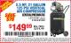 Harbor Freight Coupon 2.5 HP, 21 GALLON 125 PSI VERTICAL AIR COMPRESSOR Lot No. 67847/61454/61693/69091/62803/63635 Expired: 10/12/15 - $149.99