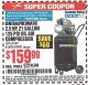 Harbor Freight Coupon 2.5 HP, 21 GALLON 125 PSI VERTICAL AIR COMPRESSOR Lot No. 67847/61454/61693/69091/62803/63635 Expired: 9/7/15 - $159.99