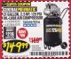 Harbor Freight Coupon 2.5 HP, 21 GALLON 125 PSI VERTICAL AIR COMPRESSOR Lot No. 67847/61454/61693/69091/62803/63635 Expired: 3/31/18 - $149.99