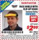 Harbor Freight ITC Coupon FACE SHIELD WITH FLIP-UP VISOR Lot No. 62995/96542 Expired: 3/31/15 - $2.99