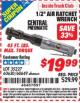 Harbor Freight ITC Coupon 1/2" AIR RATCHET WRENCH Lot No. 60649/35227/60630 Expired: 9/30/15 - $19.99