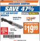 Harbor Freight ITC Coupon 1/2" AIR RATCHET WRENCH Lot No. 60649/35227/60630 Expired: 4/17/18 - $19.99
