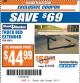 Harbor Freight ITC Coupon TRUCK BED EXTENDER Lot No. 69650 Expired: 9/5/17 - $44.99