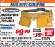 Harbor Freight ITC Coupon CARPENTER'S TOOL BELT Lot No. 41313/63392 Expired: 9/30/17 - $9.99