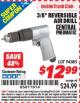 Harbor Freight ITC Coupon 3/8" REVERSIBLE AIR DRILL Lot No. 94585 Expired: 11/30/15 - $12.99