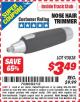Harbor Freight ITC Coupon NOSE HAIR TRIMMER Lot No. 93838 Expired: 3/31/15 - $3.49