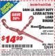 Harbor Freight ITC Coupon 5400 LB. CAPACITY HEAVY DUTY LEVEL ACTION LOAD BINDER Lot No. 61453/36022 Expired: 9/30/15 - $14.99