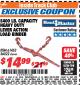 Harbor Freight ITC Coupon 5400 LB. CAPACITY HEAVY DUTY LEVEL ACTION LOAD BINDER Lot No. 61453/36022 Expired: 4/30/18 - $14.99