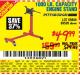 Harbor Freight Coupon 1000 LB. CAPACITY ENGINE STAND Lot No. 32916/69886/69520 Expired: 1/4/16 - $49.99