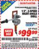 Harbor Freight ITC Coupon 1/2" 2-SPEED RIGHT ANGLE DRILL Lot No. 97622 Expired: 4/30/16 - $99.99