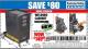 Harbor Freight Coupon WELDING STORAGE CABINET Lot No. 62275/61705 Expired: 2/8/15 - $149.99
