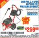 Harbor Freight Coupon 2500 PSI, 2.4 GPM 4 HP (160 CC) PRESSURE WASHER Lot No. 62201 Expired: 1/16/16 - $259.99