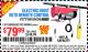 Harbor Freight Coupon 440 LB. CAPACITY ELECTRIC HOIST WITH REMOTE CONTROL Lot No. 40765/60346/60385/62767 Expired: 9/5/15 - $79.99
