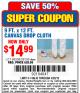 Harbor Freight Coupon 9 FT. x 12 FT. CANVAS DROP CLOTH Lot No. 38109 Expired: 4/20/15 - $14.99