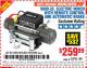 Harbor Freight Coupon 9000 LB. ELECTRIC WINCH WITH REMOTE CONTROL AND AUTOMATIC BRAKE Lot No. 61346/61325/62596/62278/68143 Expired: 5/22/16 - $259.99