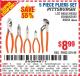 Harbor Freight Coupon 5PIECE PLIERS SET Lot No. 62598/69351/69352/69353/62597 Expired: 8/17/15 - $8.99
