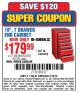 Harbor Freight Coupon 18", 7 DRAWER END CABINET Lot No. 69399/62580/68785 Expired: 3/16/15 - $179.99